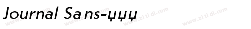 Journal Sans字体转换